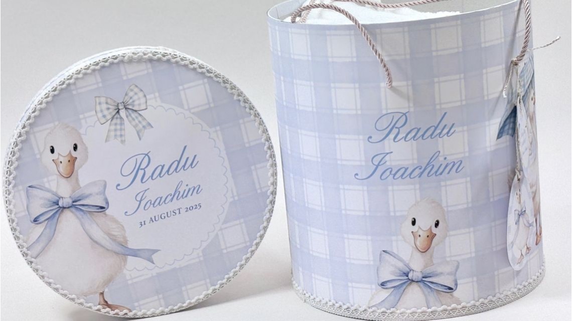 Trusou de botez cu rățuște Silly Goose 32